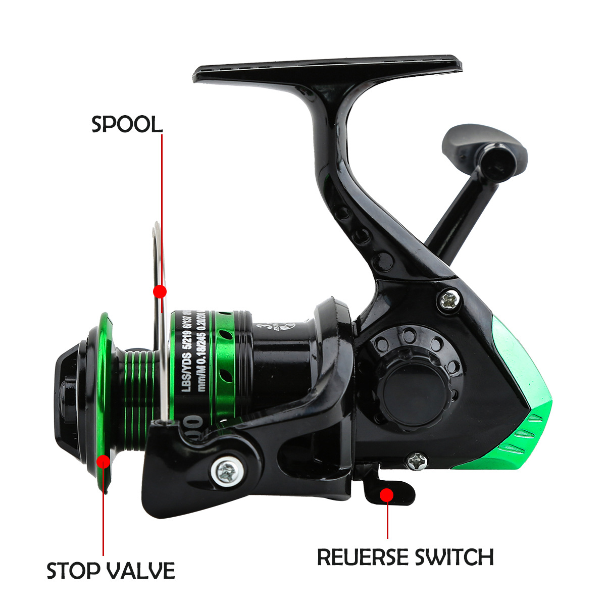 Metal Spinning Reel 5.2:1 Gear - đánh giá và giá Ice Fishing Line