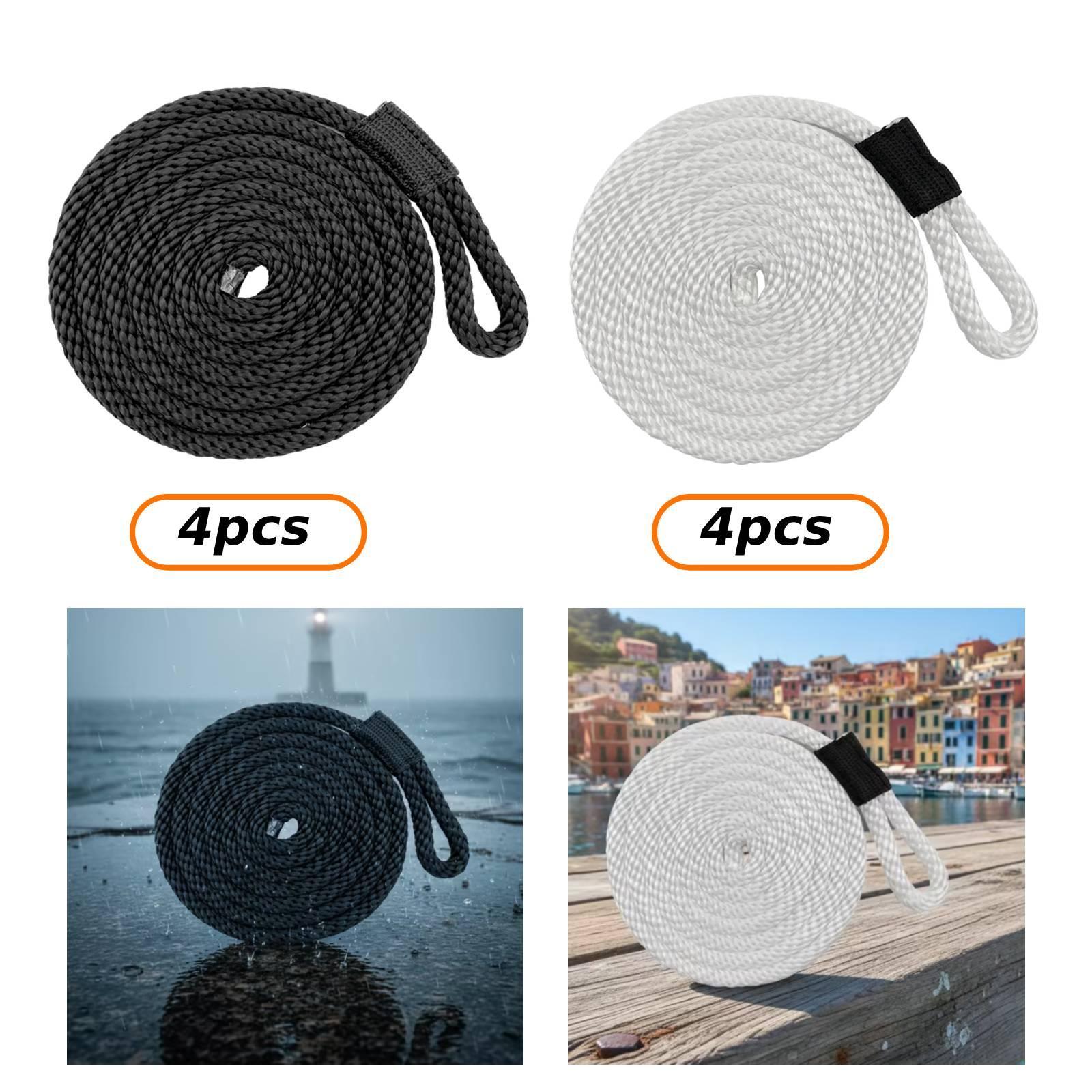 4 Pieces Docklines Mooring Rop - đánh giá và giá Braided Line